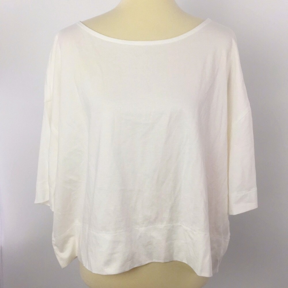 NWT GAP WHITE TIE BACK SHORT SLEEVE BANDED WAIST